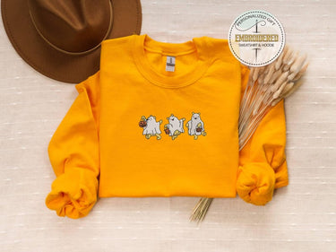 Embroidery Winnie Sweatshirt, Embroidered Ghost Hoodie, Winnie Kids Sweatshirt, Winnie Ghost Sweatshirt, Disney Halloween Wear, Pooh Hoodie